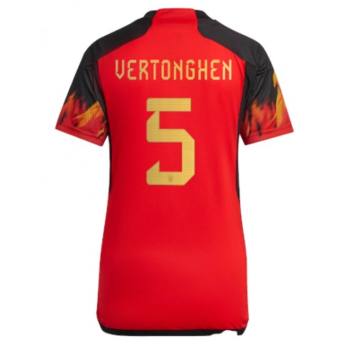 Belgia Jan Vertonghen #5 Hjemmedrakt Kvinner VM 2022 Kortermet Belgia Jan Vertonghen #5 Hjemmedrakt Kvinner VM 2022 Kortermet